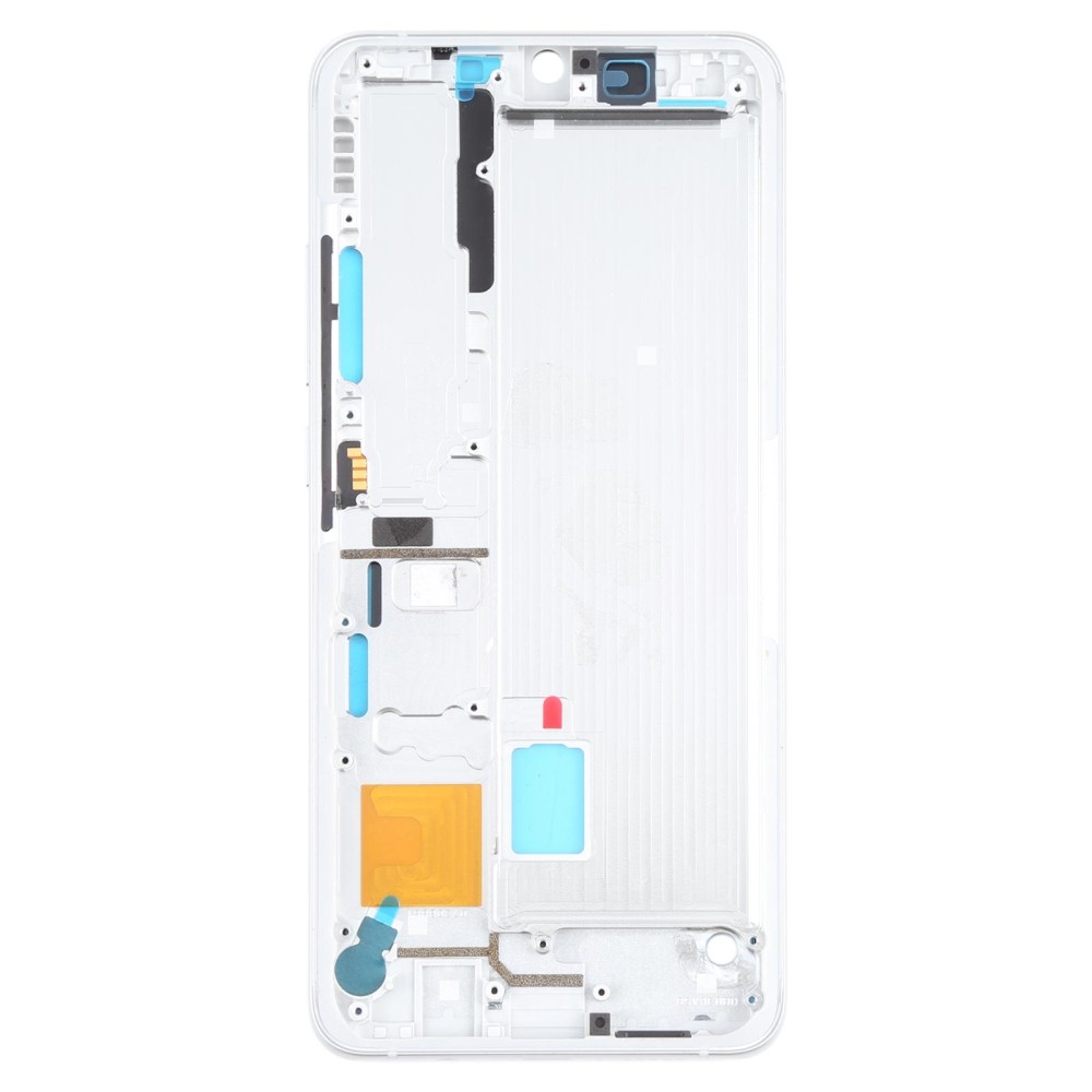 Front Housing LCD Frame Bezel Plate for Xiaomi Mi Note 10 Lite M2002F4LG, M1910F4G (White)