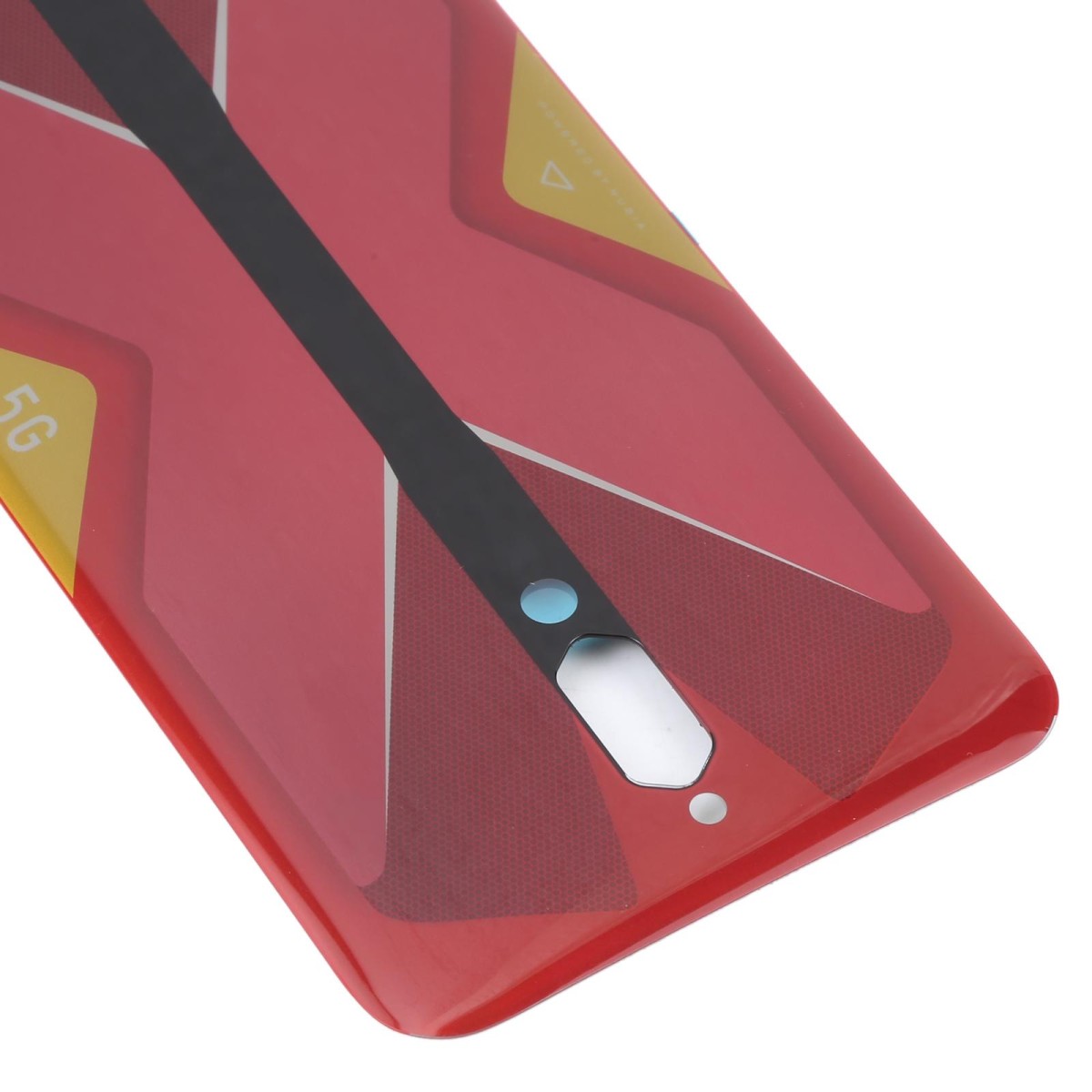 Battery Glass Back Cover for ZTE Nubia Red Magic 5G NX659J(Red)