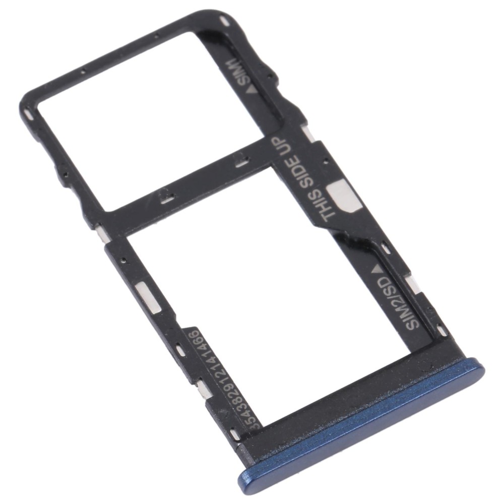 For TCL 20 R 5G Original SIM Card Tray + Micro SD Card Tray(Blue)
