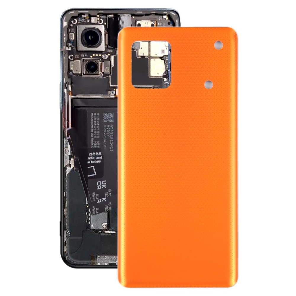 For vivo iQOO 9 OEM Glass Battery Back Cover(Orange)
