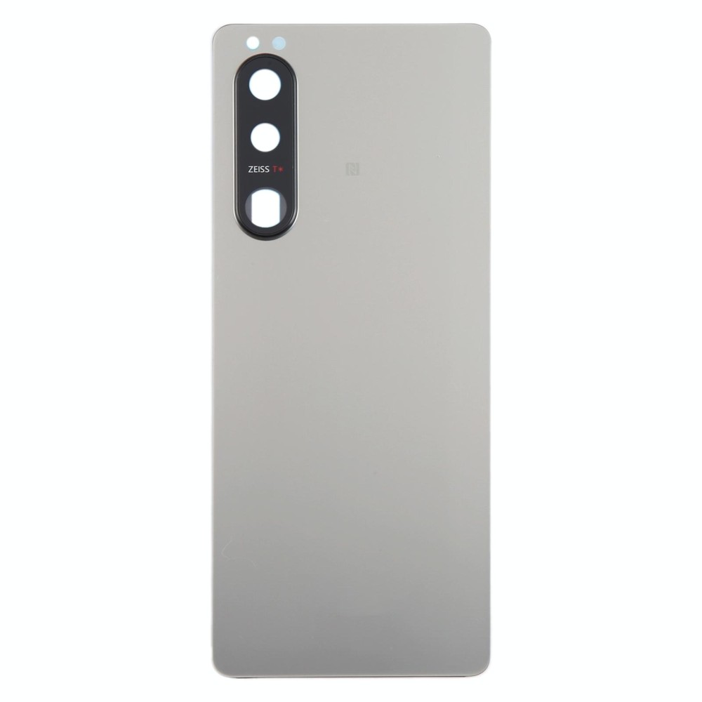 For Sony Xperia 5 III Original Battery Back Cover with Camera Lens Cover(Silver)
