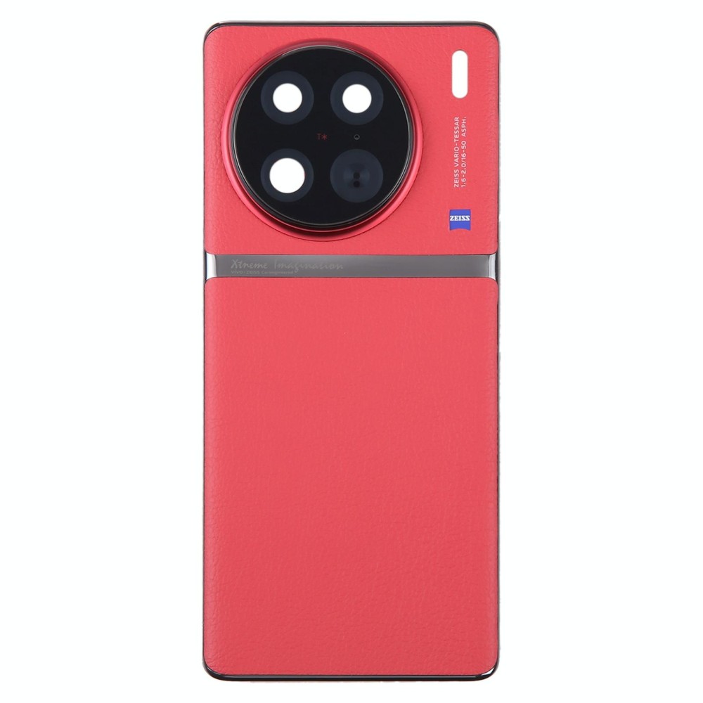 For vivo X90 Pro Original Battery Back Cover with Camera Lens Cover(Red)