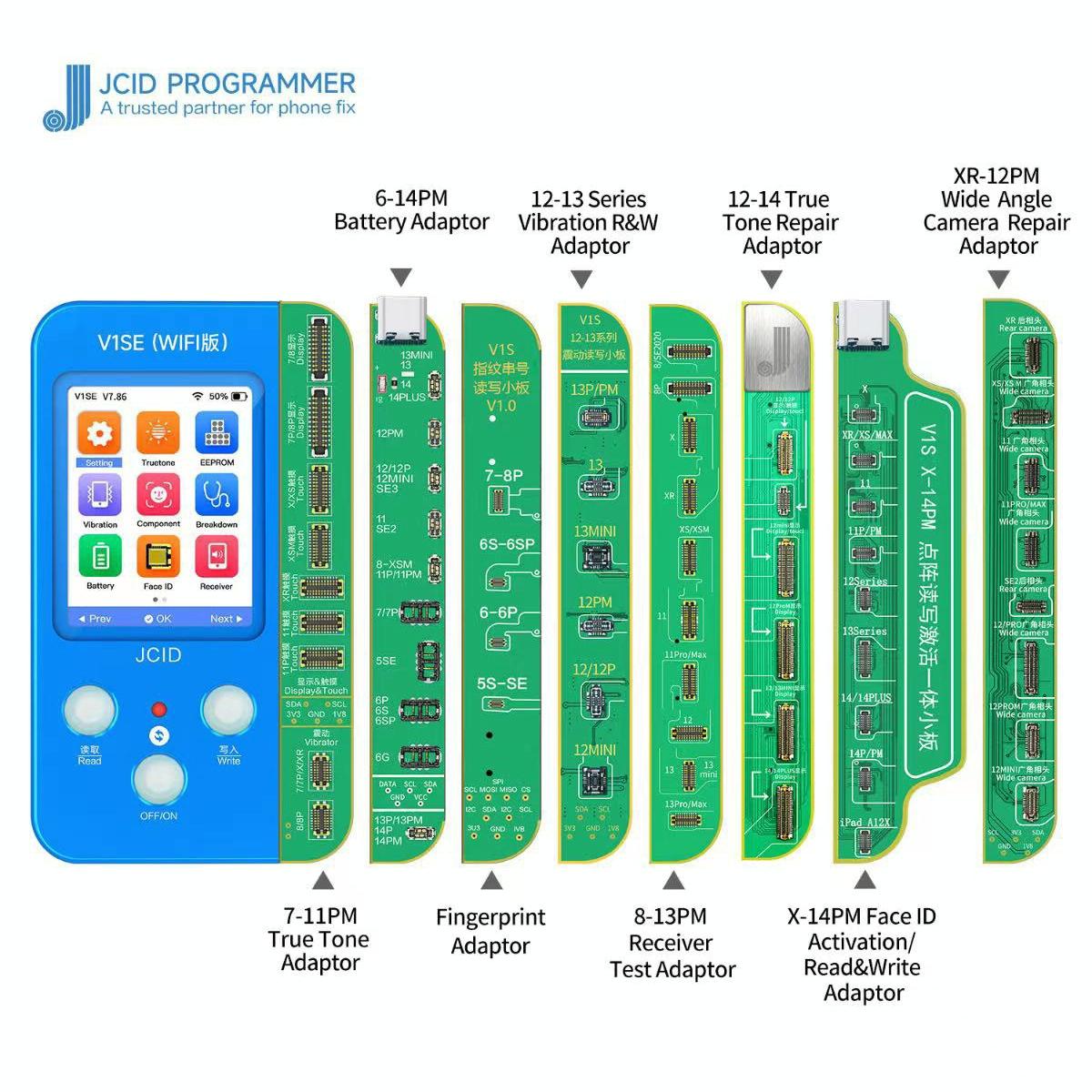 JC V1SE Testing Repair Receiver Test Board Adaptor For iPhone 8-13 Pro Max