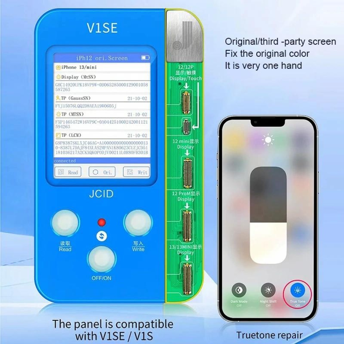 JC V1SE Testing Repair Face ID Dot Board Adaptor For iPhone X-14 Pro Max