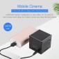 C80 DLP portable HD Projector 120-inch Giant Screen Projector Blu-ray 4K, Android 7.1.2, 2GB + 16GB US Plug