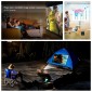 C80 DLP portable HD Projector 120-inch Giant Screen Projector Blu-ray 4K, Android 7.1.2, 2GB + 16GB US Plug