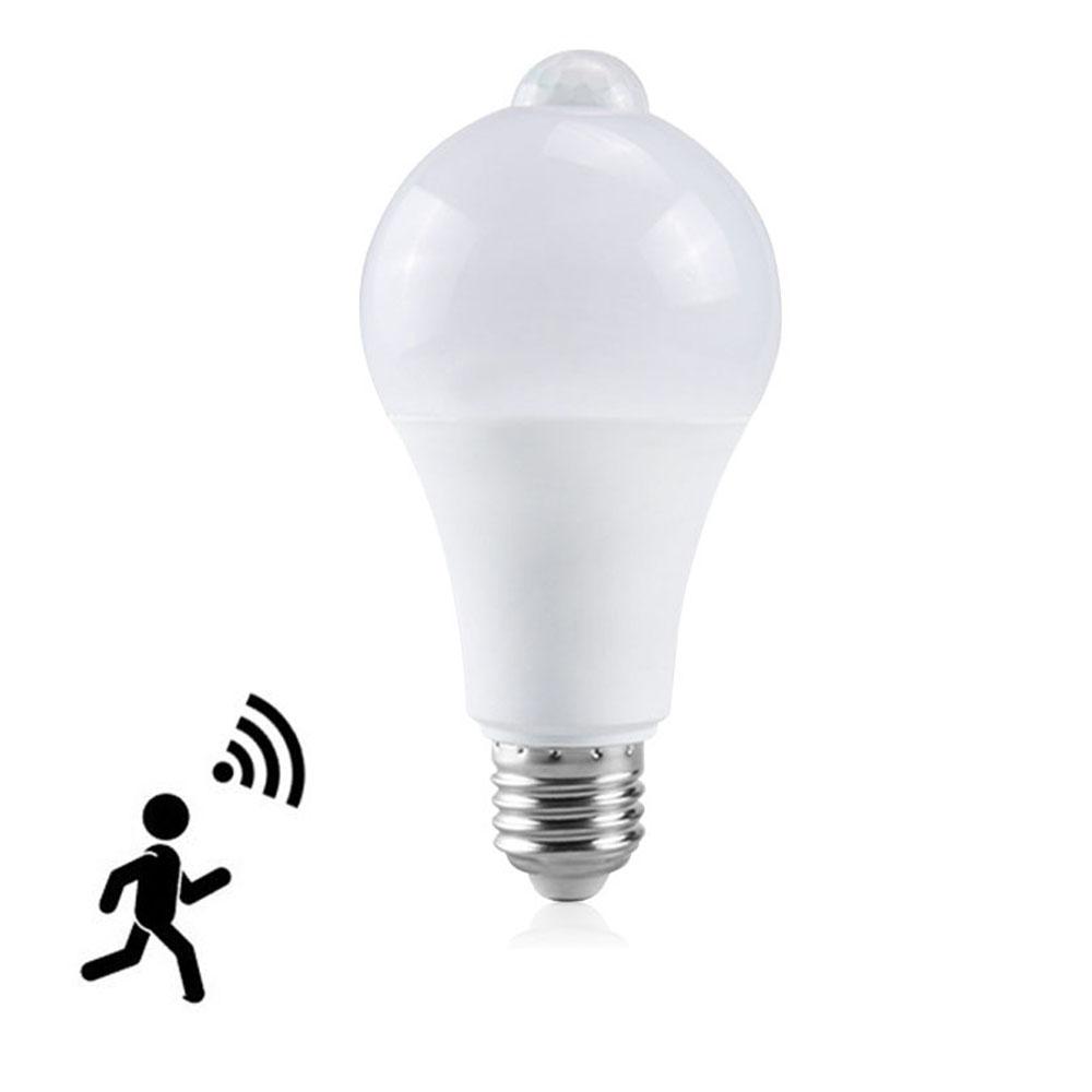 LED Light Waterproof Motion Sensor Infrared Sensor E27 LED Sensor Bulb White Light