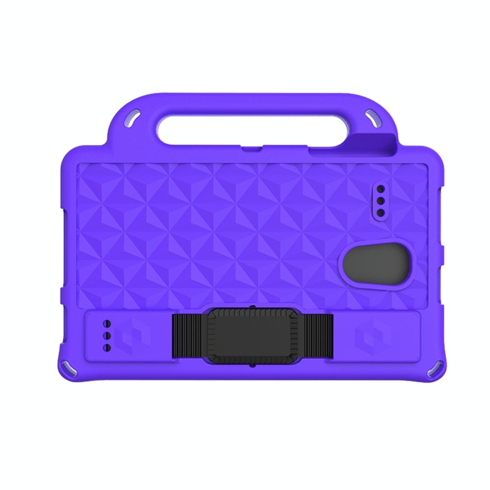 For Samsung Galaxy Tab A 8.0 T380/385/T387 Diamond Series EVA  Anti-Fall Shockproof Sleeve Protective Shell Case with Holder & Strap(Purple)