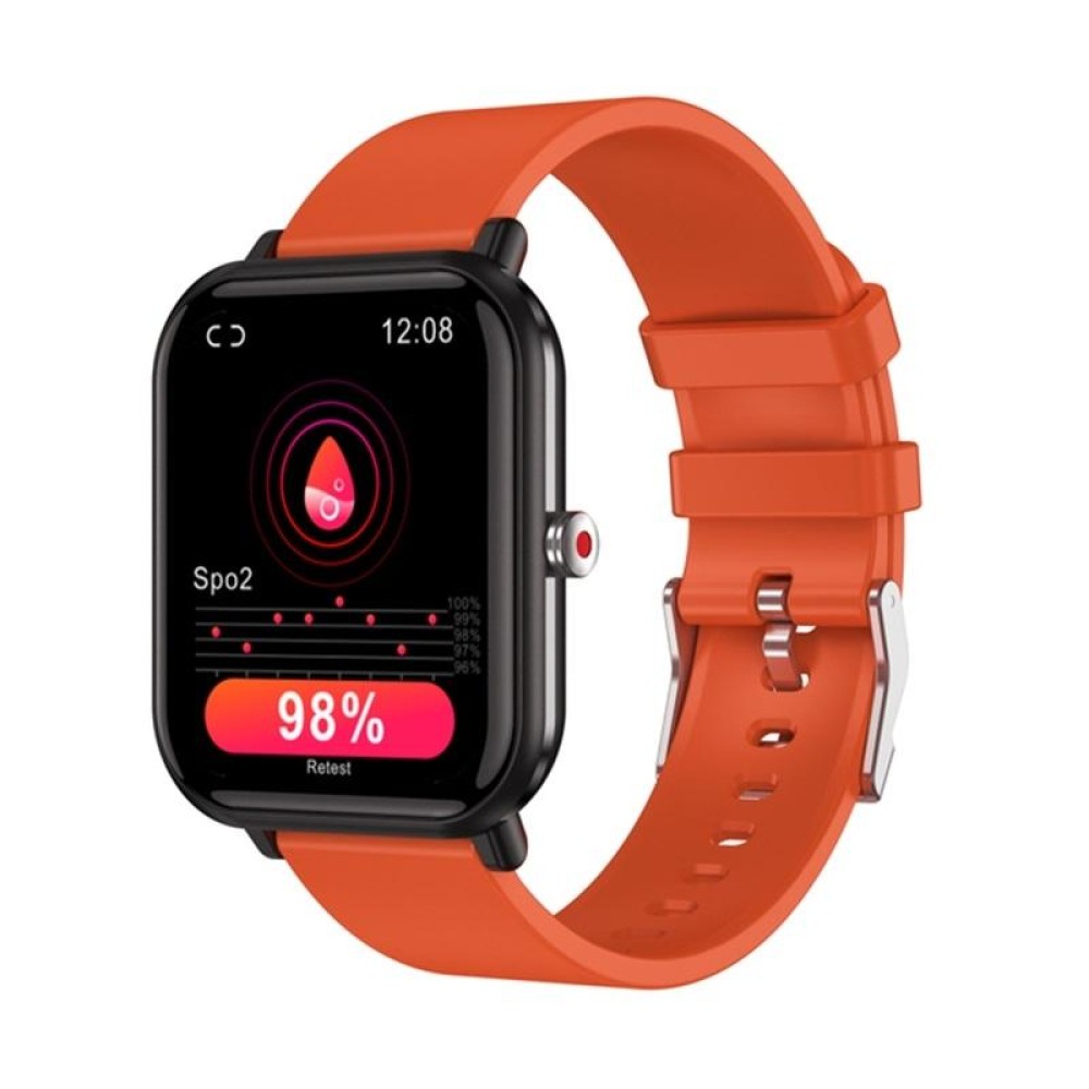 Q9pro 1.7 inch Color Screen Smart Watch, IP68 Waterproof,Support Temperature Monitoring/Heart Rate Monitoring/Blood Pressure Monitoring/Blood Oxygen Monitoring/Sleep Monitoring(Orange)