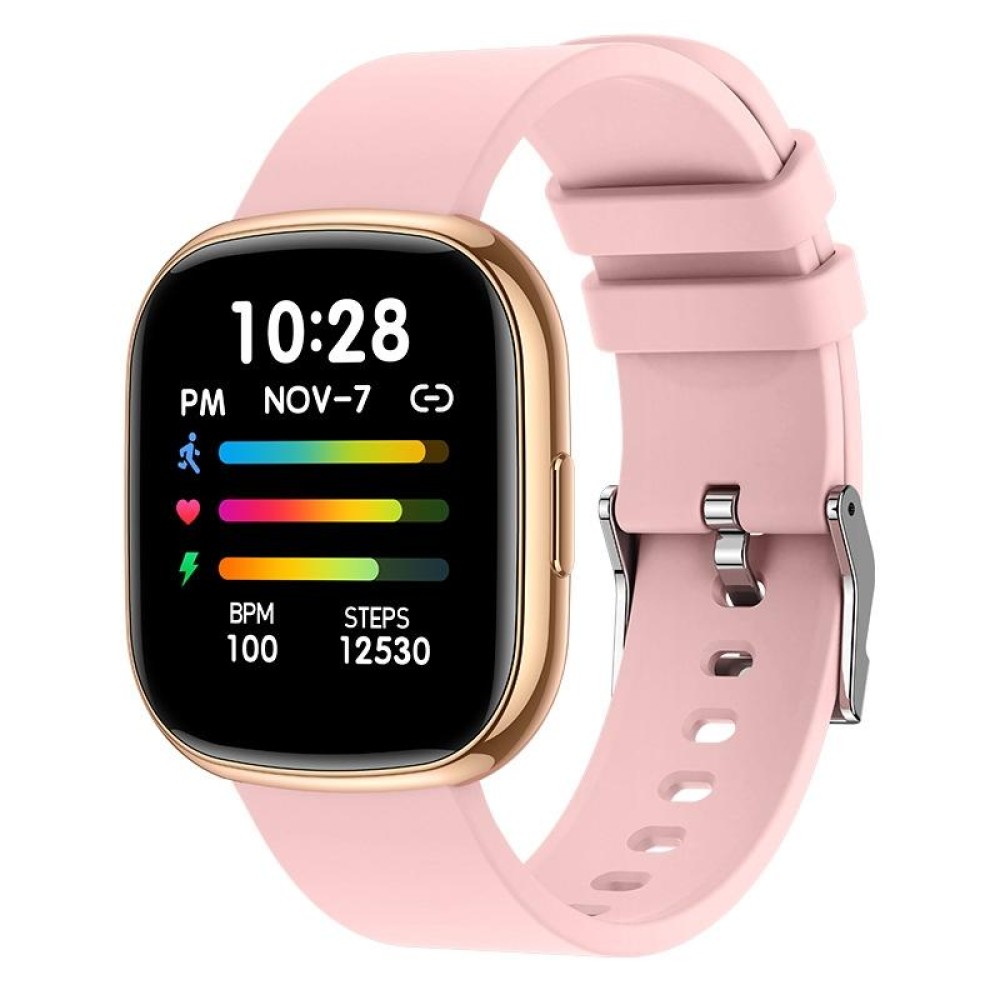 P52 1.3 inch Color Screen Smart Watch, IP68 Waterproof,Support Heart Rate Monitoring/Blood Pressure Monitoring/Blood Oxygen Monitoring/Sleep Monitoring(Pink)