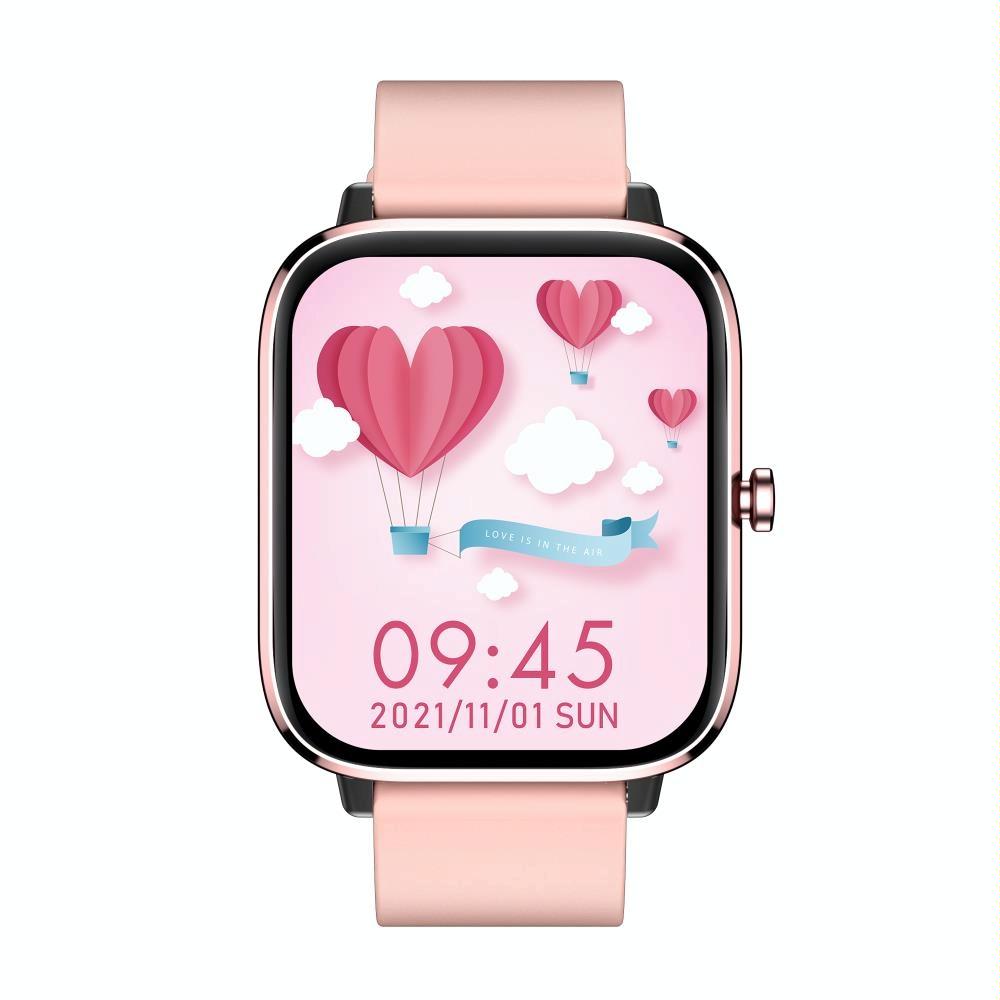 T45S 1.7 inch Color Screen Smart Watch, IP67 Waterproof,Support Temperature Monitoring/Heart Rate Monitoring/Blood Pressure Monitoring/Blood Oxygen Monitoring/Sleep Monitoring(Pink)