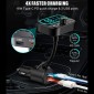 T67 Bluetooth 5.0 Car MP3 Music Player FM Modulator Transmitter Wireless AUX Adapter Hands-free