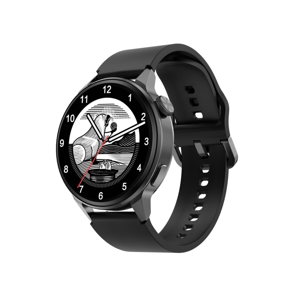 DT4 1.36 inch Silicone Watchband Color Screen Smart Watch(Black)