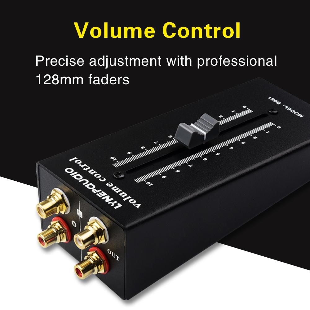 Passive Preamp Source Loudspeaker Box RCA No Power Volume Adjustment Controller