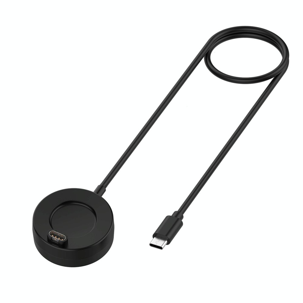 For Garmin Venu 2S Type-C / USB-C Interface Watch Charger With Data Function(Black)