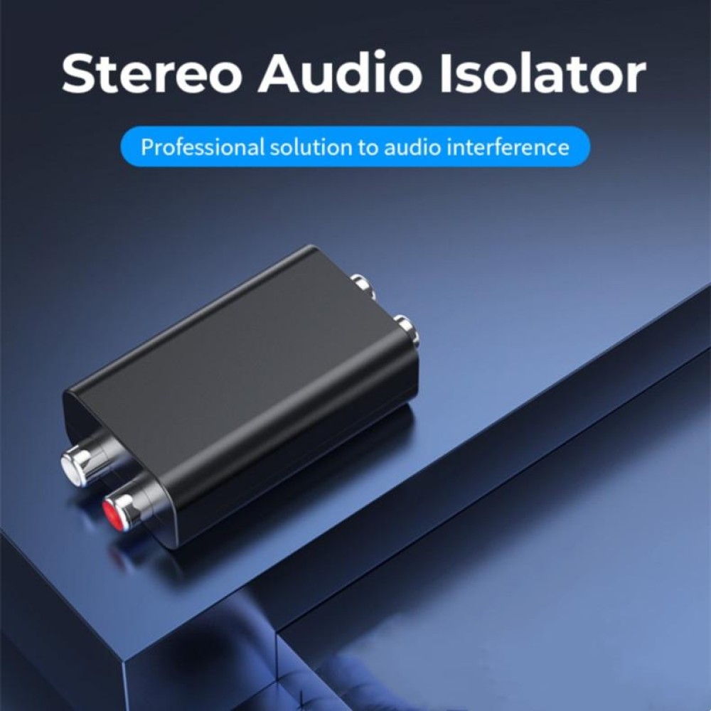 G1 RCA Audio Common Ground Isolator Anti-jamming Noise Reduction Filter Eliminates Bluetooth Receiver