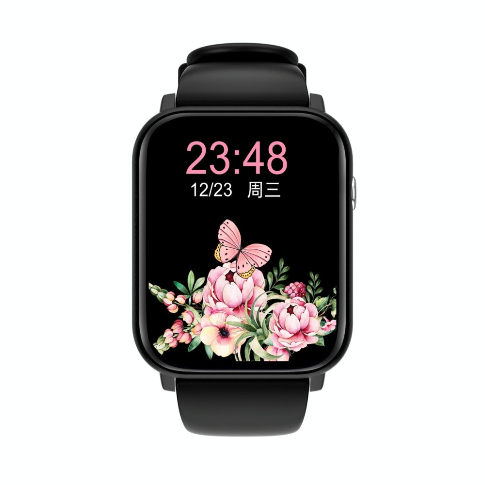 Q28 1.8 inch Color Screen Smart Watch,Support Heart Rate Monitoring / Blood Pressure Monitoring(Black)
