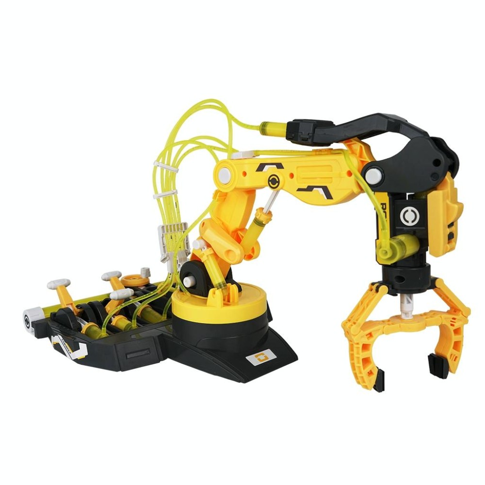 MoFun 102 Hydraulic Robot Arm 3 in 1 Science and Education Assembled Toys(Yellow)