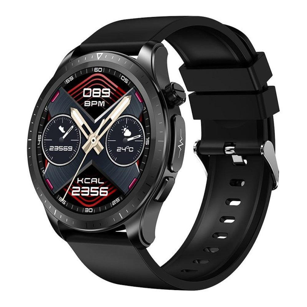 E420 1.39 inch Color Screen Smart Watch,Silicone Strap,Support Heart Rate Monitoring / Blood Pressure Monitoring(Black)