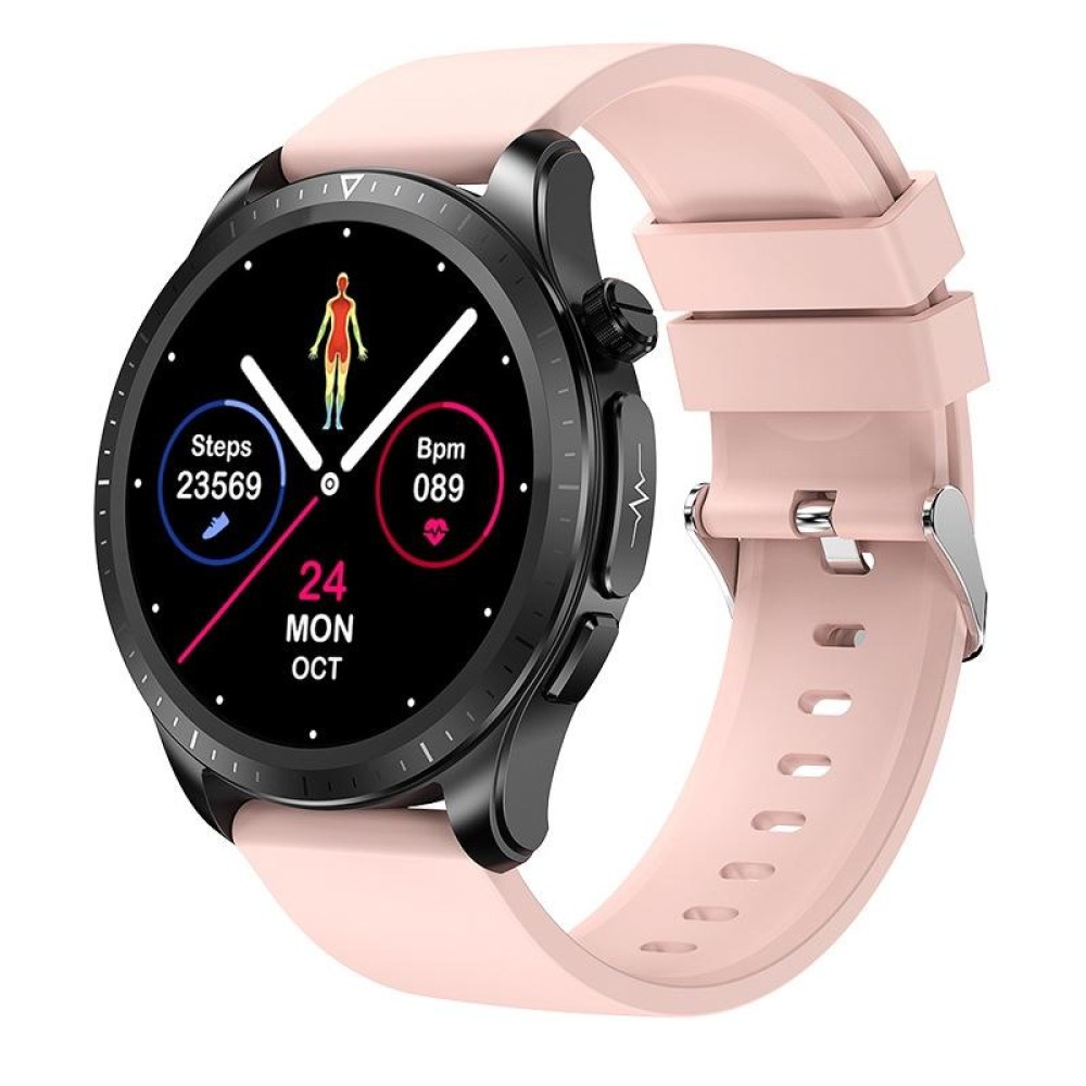 E420 1.39 inch Color Screen Smart Watch,Silicone Strap,Support Heart Rate Monitoring / Blood Pressure Monitoring(Pink)