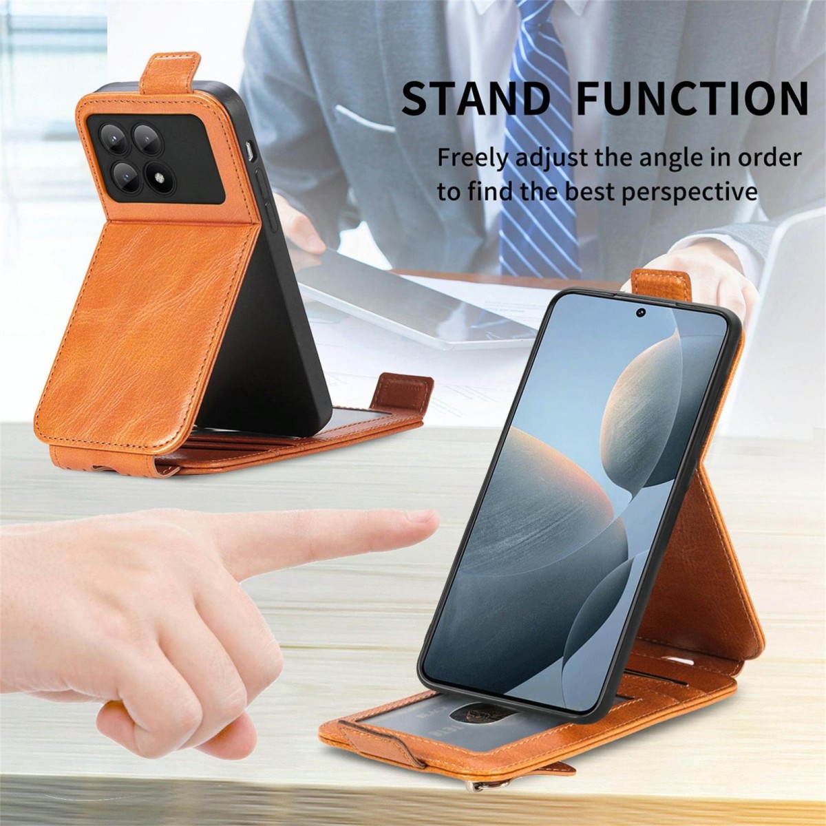 For Xiaomi Redmi K70E Zipper Wallet Vertical Flip Leather Phone Case(Black)