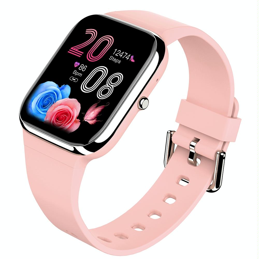 Y9 Pro 1.85 inch Color Screen Smart Watch,Support Heart Rate Monitoring / Blood Pressure Monitoring(Pink)