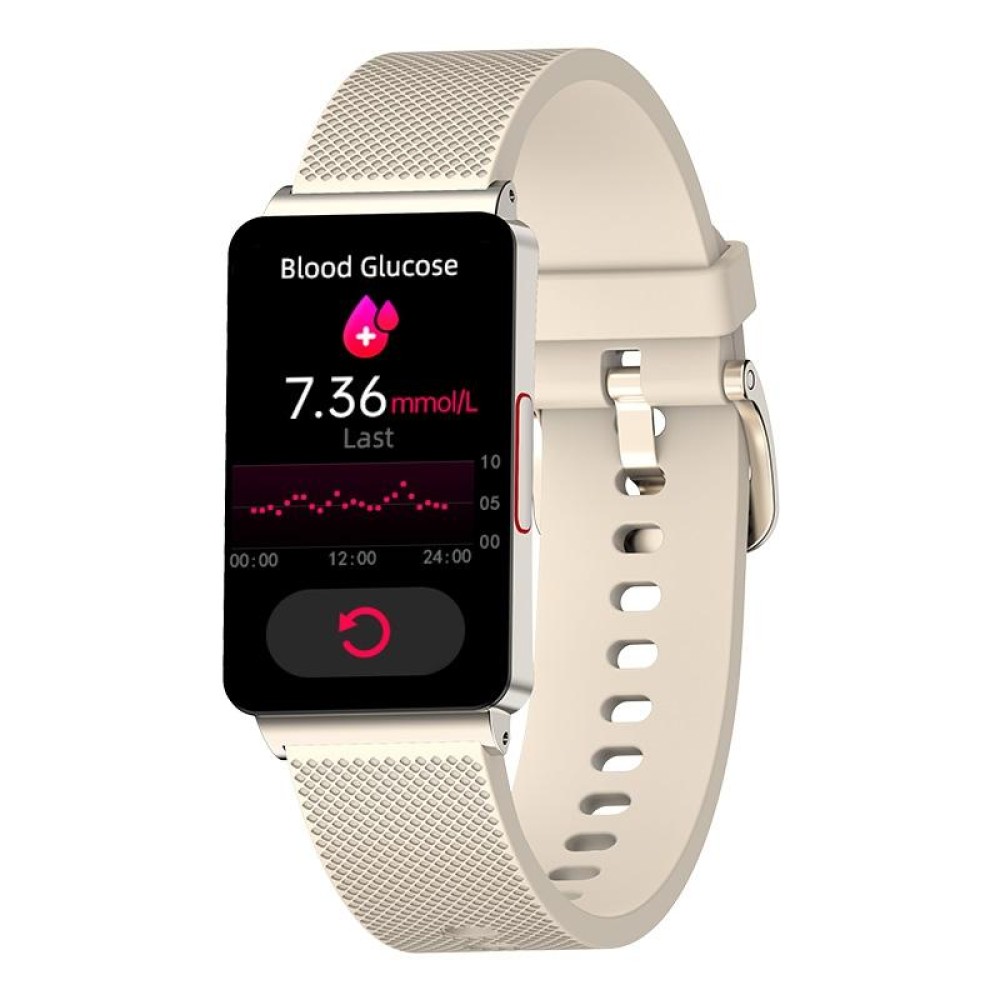 EP08 1.57 inch Color Screen Smart Watch,Support Blood Sugar Monitoring / Heart Rate Monitoring / Blood Pressure Monitoring(Gold)