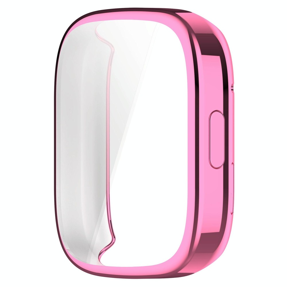 For Redmi Watch 3 TPU Fully Enclosed Watch Protective Case(Pink)