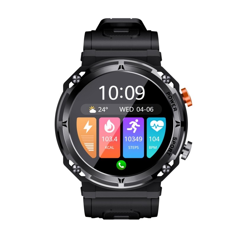 C21pro 1.39 inch Color Screen Smart Watch,Support Heart Rate / Blood Pressure / Blood Oxygen Monitoring(Black)