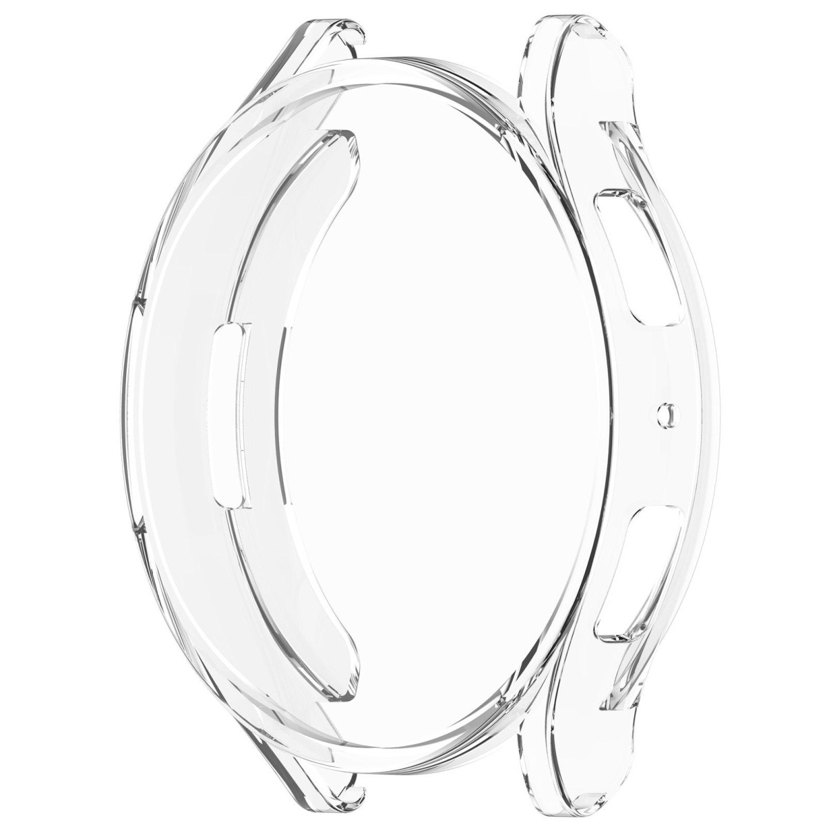 For Samsung Galaxy Watch6 44mm Full Coverage TPU Electroplated Watch Protective Case(Transparent)