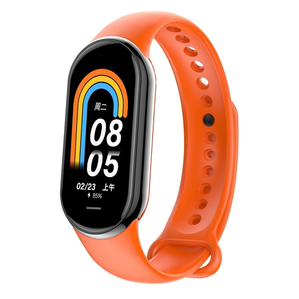 M8 1.14 inch IP68 Waterproof Color Screen Smart Watch,Support  Heart Rate / Blood Pressure / Blood Oxygen / Blood Sugar Monitoring(Orange)