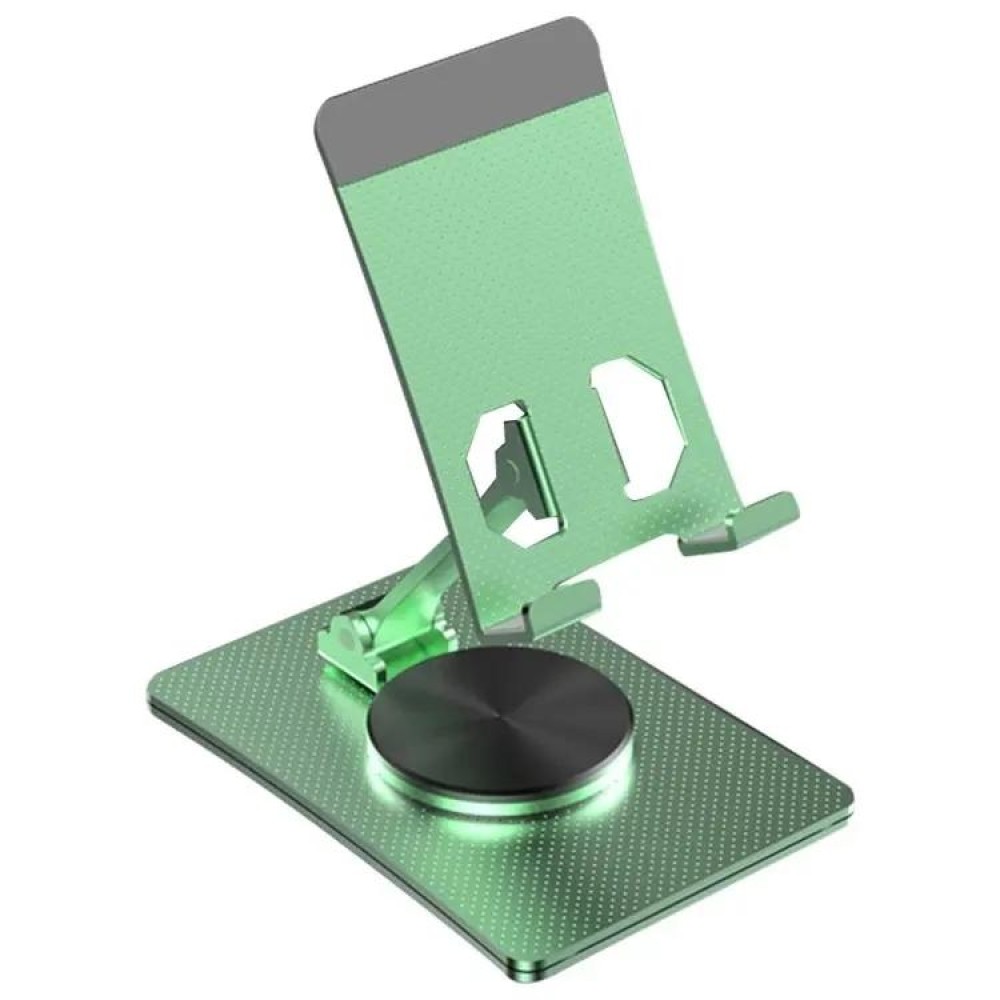 Aluminum Alloy Adjustable Folding Desktop Phone Holder(Green)