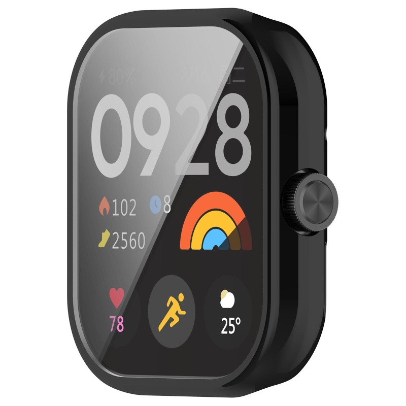 For Redmi Watch 4 Full Package TPU Electroplated Watch Protective Case(Black)