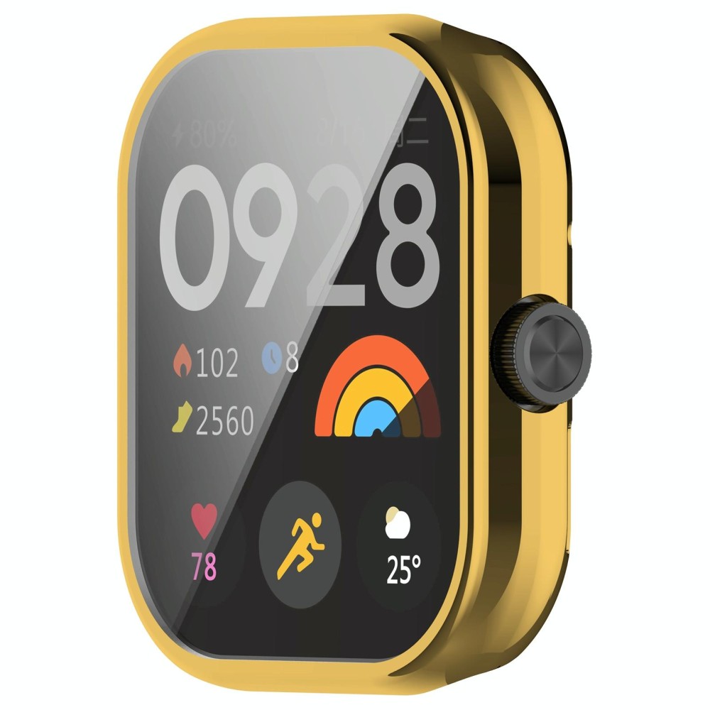 For Redmi Watch 4 Full Package TPU Electroplated Watch Protective Case(Gold)