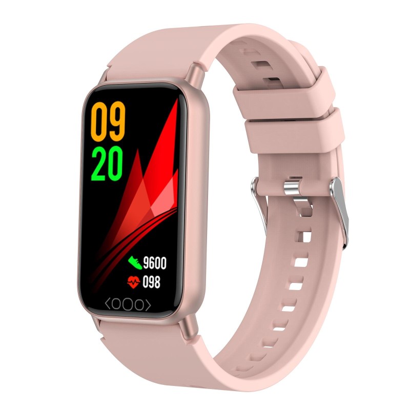 TK72 1.47 inch Color Screen Smart Watch, Support Heart Rate / Blood Pressure / Blood Oxygen / Blood Sugar Monitoring(Pink)