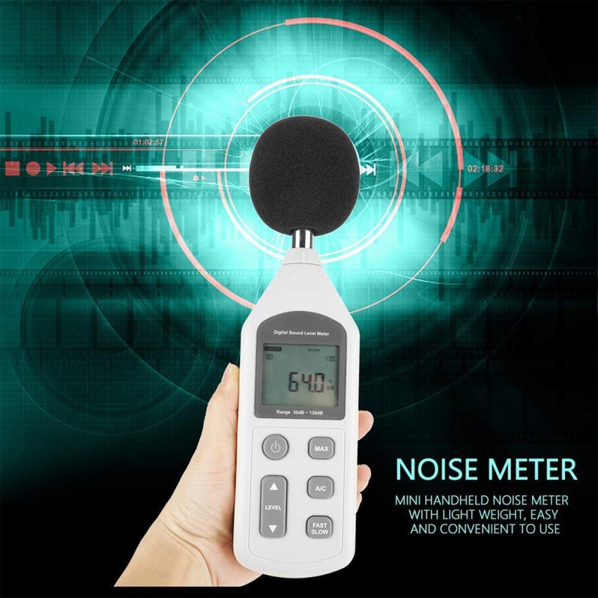 GM1357 Handy Digital Sound Level Meter Noise Meter