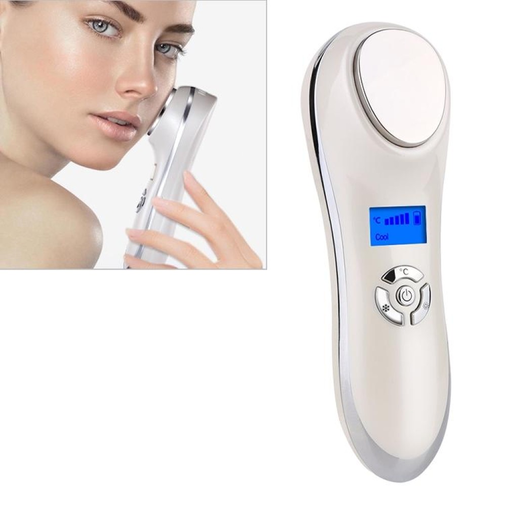 OFY-7901 Ultrasonic Cryotherapy Hot Cold Hammer Facial Lifting Vibration Massager Face Body Import Export Face Care Beauty Machine(White)