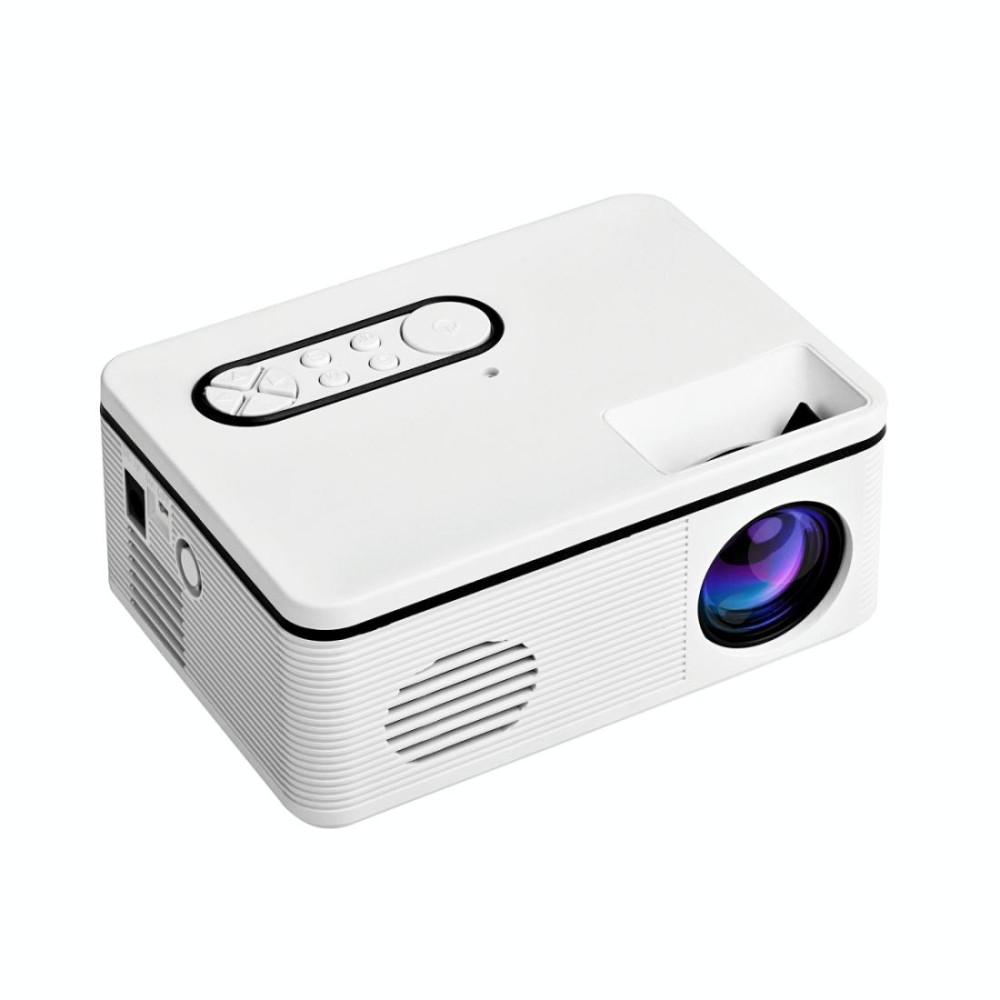 S361 80 lumens 320 x 240 Pixel Portable Mini Projector, Support 1080P, US Plug(White)