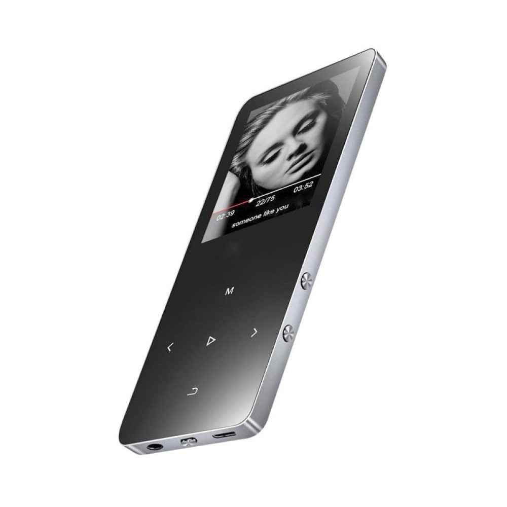 X2 1.8 inch Touch Screen Metal Bluetooth MP3 MP4 Hifi Sound Music Player 8GB(Silver)