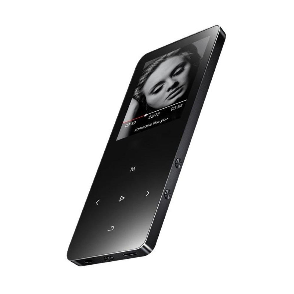 X2 16GB 1.8 inch Touch Screen Metal Bluetooth MP3 MP4 Hifi Sound Music Player (Black)