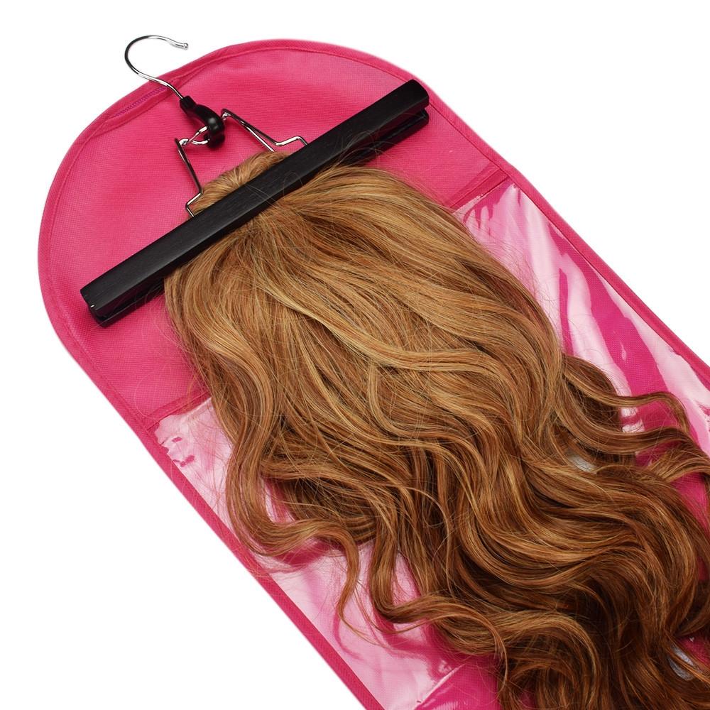 Hair Extensions Wigs Storage Bag Hanger Dust Proof Protective Storage Holder