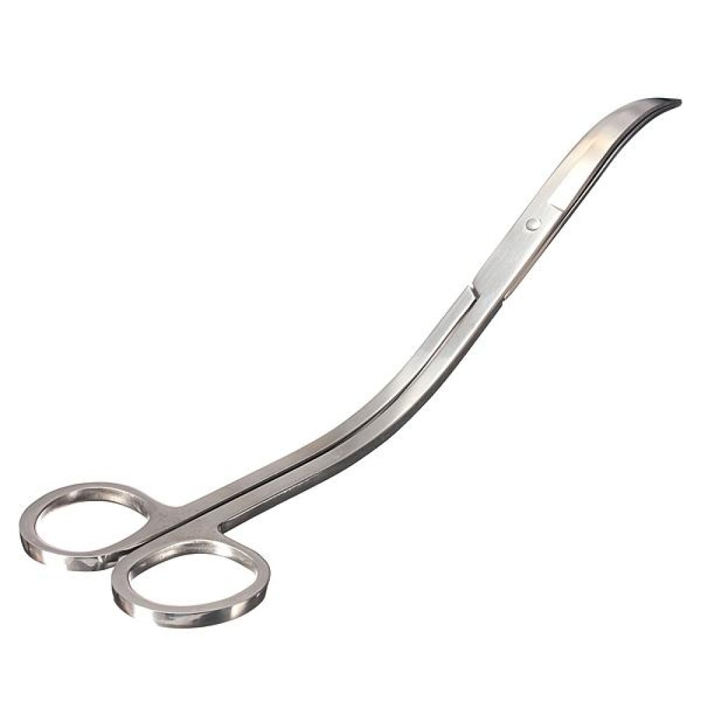 Water Grass Tool Aquarium Stainless Steel Wave Shaped Scissors Lengthened Tweezers(Silver)