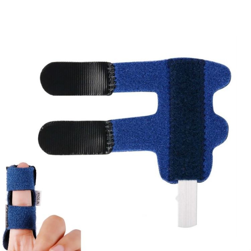 Aluminium Plate Finger Correction Sleeve Fixing Belt Finger Fracture Fixing Splint(Blue)