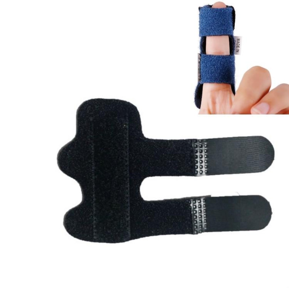 Aluminium Plate Finger Correction Sleeve Fixing Belt Finger Fracture Fixing Splint(Black)