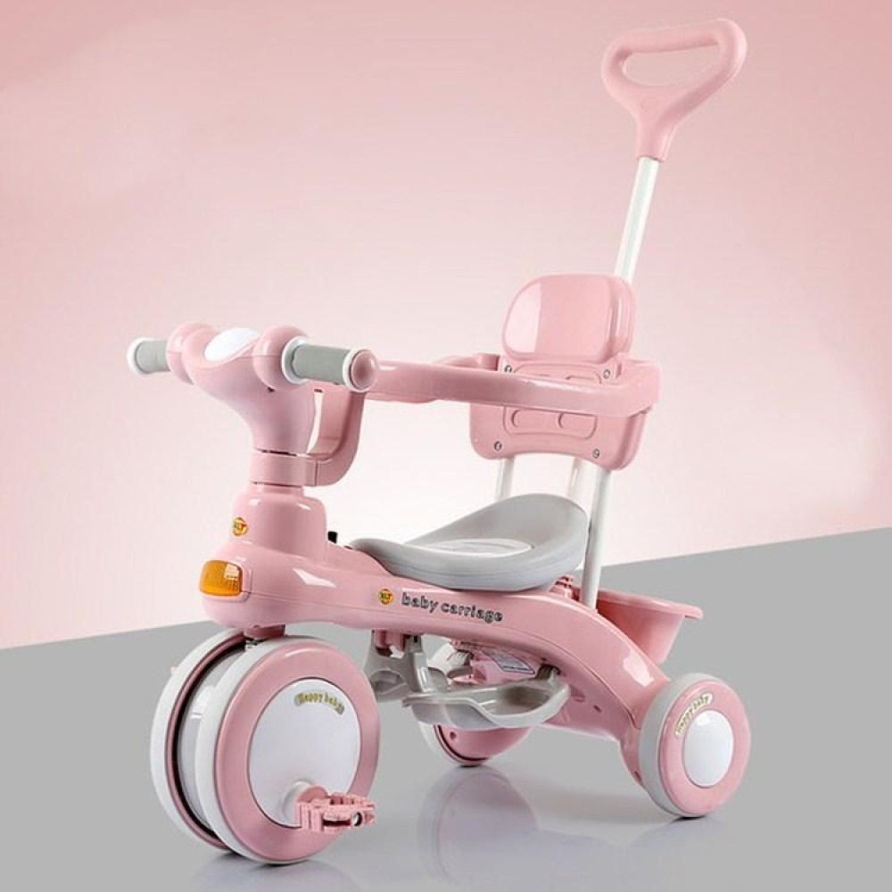 Children Tricycle Bicycle Outdoor Stroller(Pink)