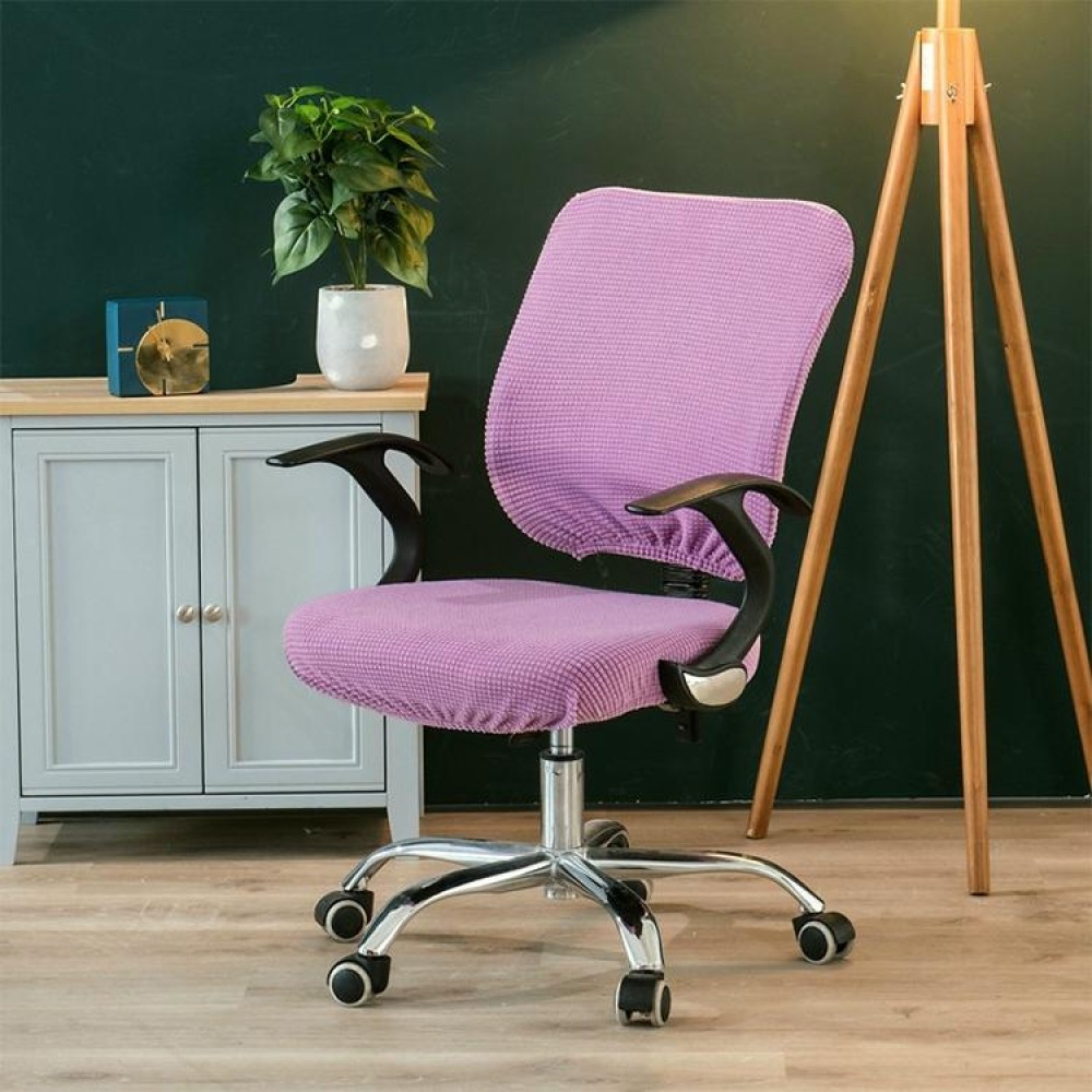 Universal Stretch Office Chair Cover, Size:Back Cover + Cushion Cover(Light Purple)