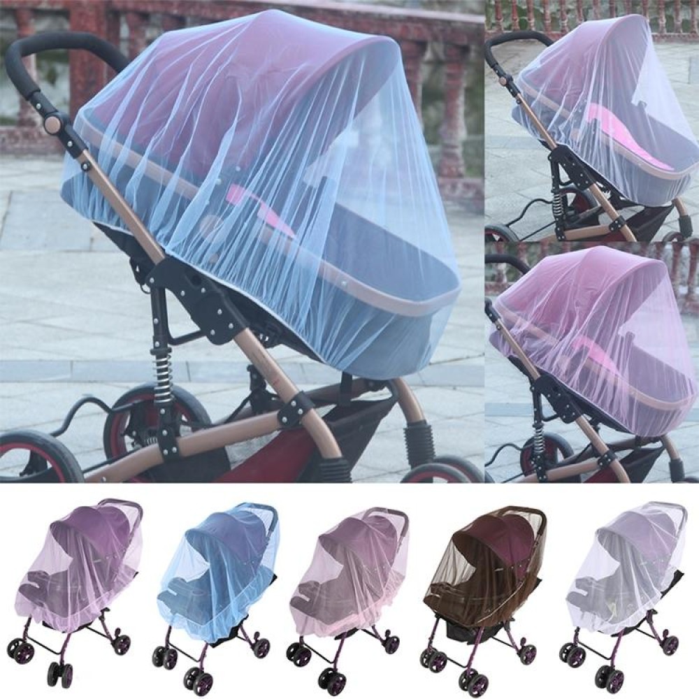 3 PCS 150cm Baby Pushchair Mosquito Insect Shield Net Safe Infants Protection Mesh Stroller Accessories Mosquito Net(Pink)