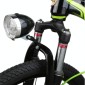 3 LED Retro Bicycle Headlight Night Riding Safety Warning Light(Black)