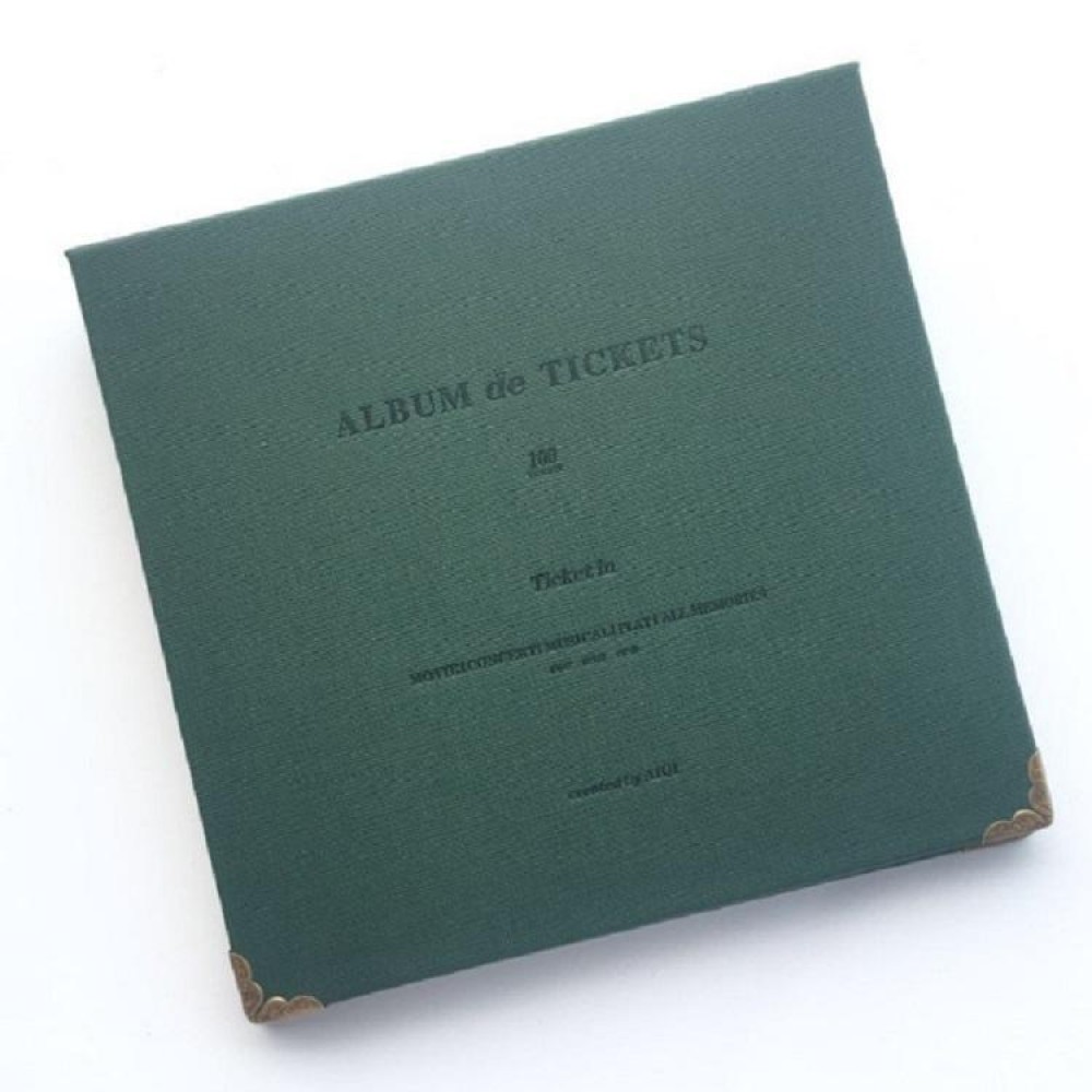 Bill Storage Book Concert Tickets Movie Ticket Train Ticket Favorites Albums Book(Army Green)
