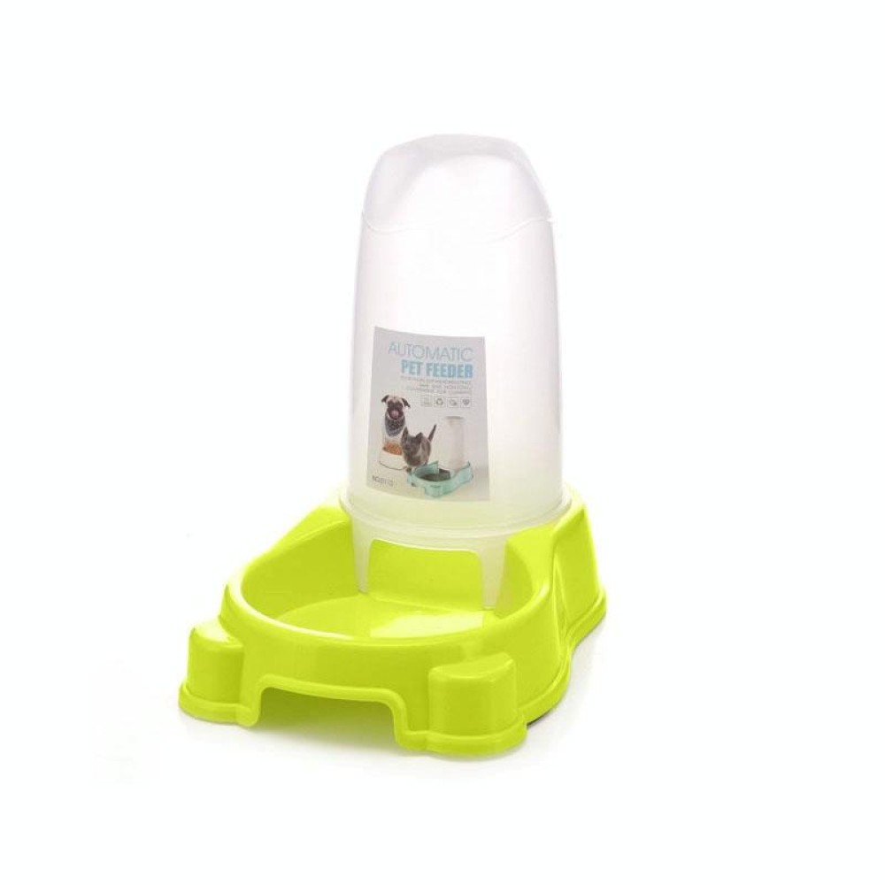 Pet Dual Purpose Automatic Water Dispenser Dog Bowl Dog Cat Universal(Green)